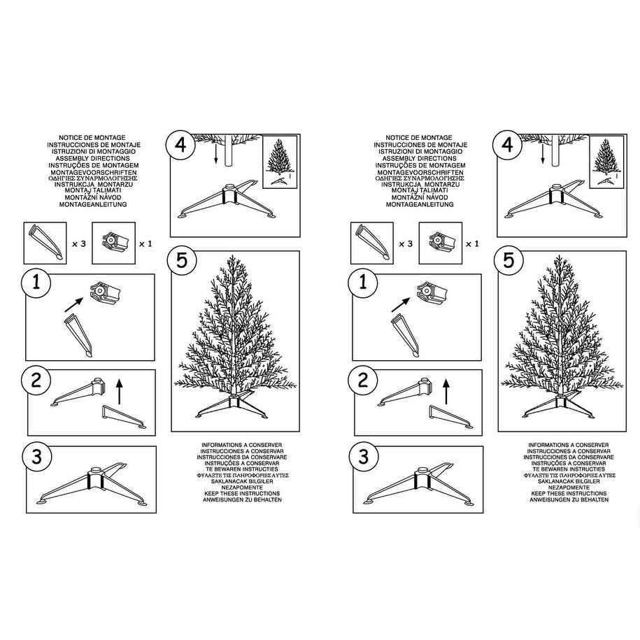YANSUN 7 FT Premium Artificial Christmas Tree Full Bodied Lightweight Christmas Tree with Metal Stand for Christmas - 82.68 in.