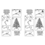 YANSUN 7 FT Premium Artificial Christmas Tree Full Bodied Lightweight Christmas Tree with Metal Stand for Christmas - 82.68 in.