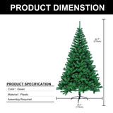 YANSUN 7 FT Premium Artificial Christmas Tree Full Bodied Lightweight Christmas Tree with Metal Stand for Christmas - 82.68 in.