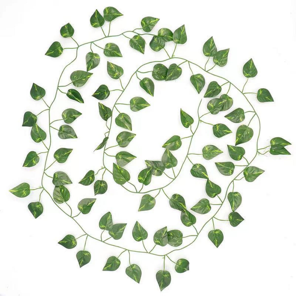 7 Feet Artificial Greenery Garland Fake Leaf Vines for Hanging Decor - 360pc