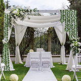 7 Feet Artificial Greenery Garland Fake Leaf Vines for Hanging Decor - 360pc