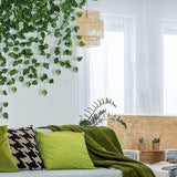 7 Feet Artificial Greenery Garland Fake Leaf Vines for Hanging Decor - 360pc