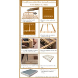 7-Inch Medium Firm Double sided Tight top Foam Rolled Vinyl Mattress And 5-Inch Easy Wood Box Spring With Simple Assembly.
