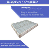 7-Inch Medium Firm Double sided Tight top Foam Rolled Vinyl Mattress And 5-Inch Easy Wood Box Spring With Simple Assembly.