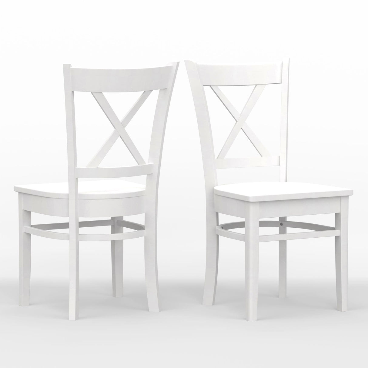 7-Piece Dining Set, Oval Butterfly Leaf Table and Cross Back Chairs