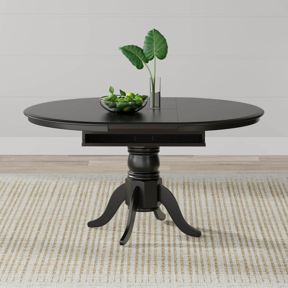7-Piece Dining Set, Oval Butterfly Leaf Table and Cross Back Chairs
