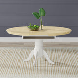7-Piece Dining Set, Oval Butterfly Leaf Table and Cross Back Chairs