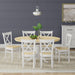 7-Piece Dining Set, Oval Butterfly Leaf Table and Cross Back Chairs