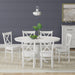 7-Piece Dining Set, Oval Butterfly Leaf Table and Cross Back Chairs