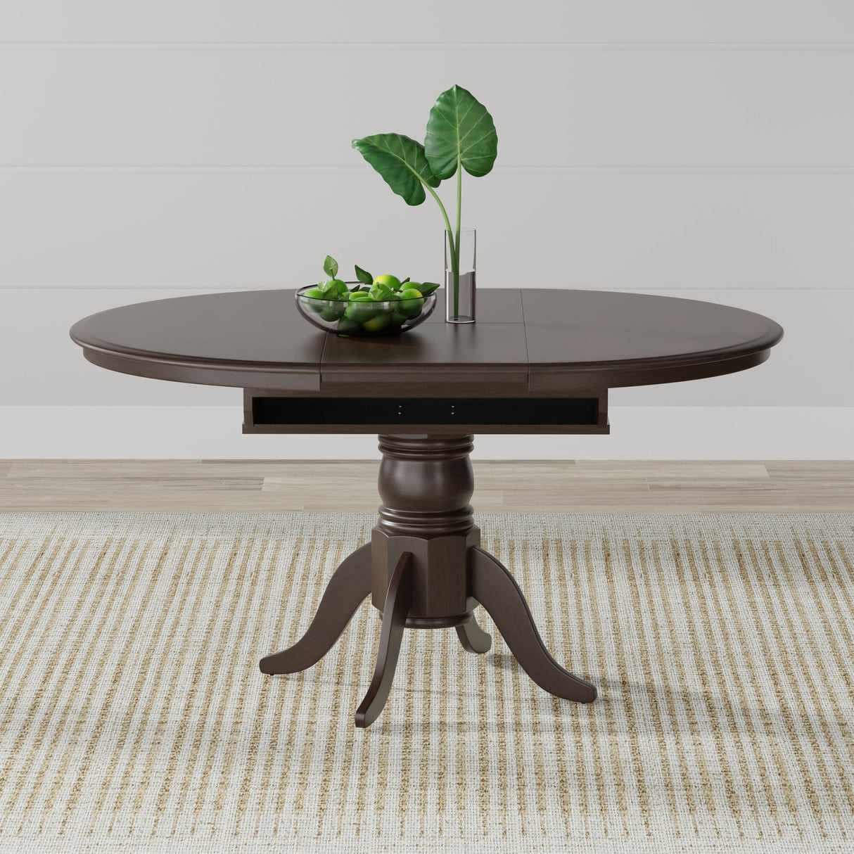 7-Piece Dining Set, Oval Butterfly Leaf Table and Cross Back Chairs
