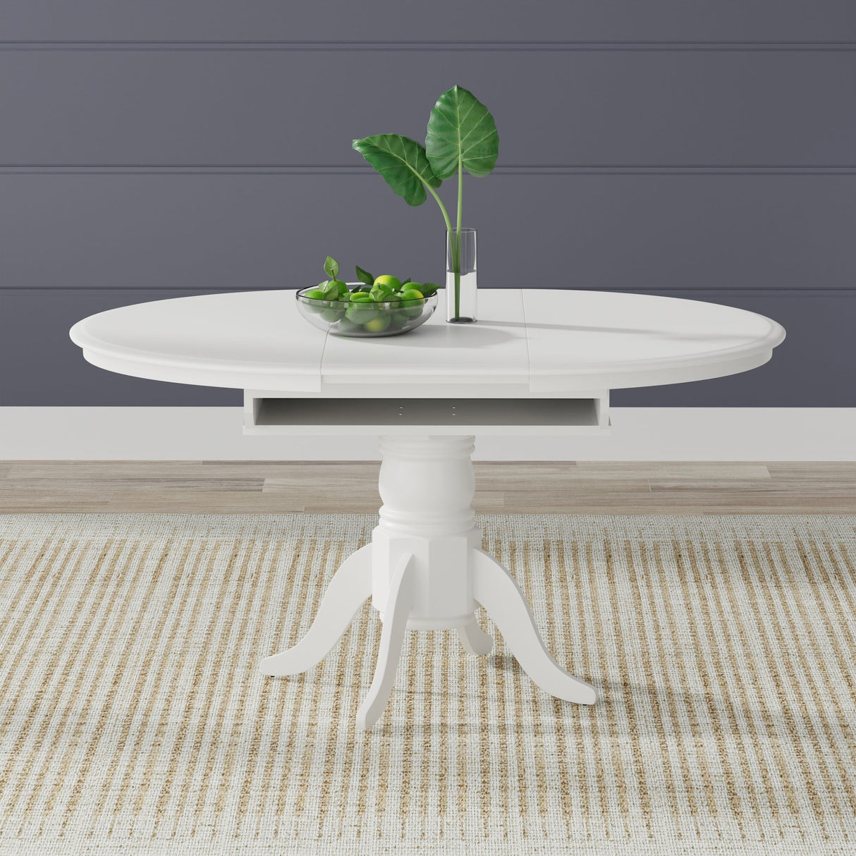 7-Piece Dining Set, Oval Butterfly Leaf Table and Cross Back Chairs