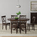 7-Piece Dining Set, Oval Butterfly Leaf Table and Cross Back Chairs