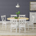 7-Piece Dining Set, Oval Butterfly Leaf Table and Cross Back Chairs