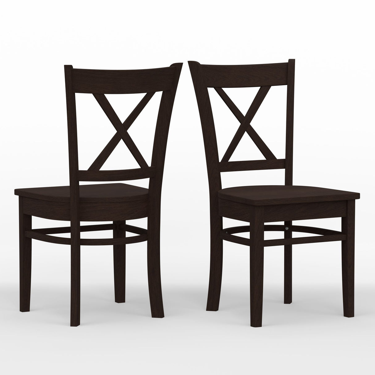7-Piece Dining Set, Oval Butterfly Leaf Table and Cross Back Chairs