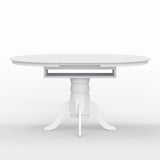 7-Piece Dining Set, Oval Butterfly Leaf Table and Cross Back Chairs