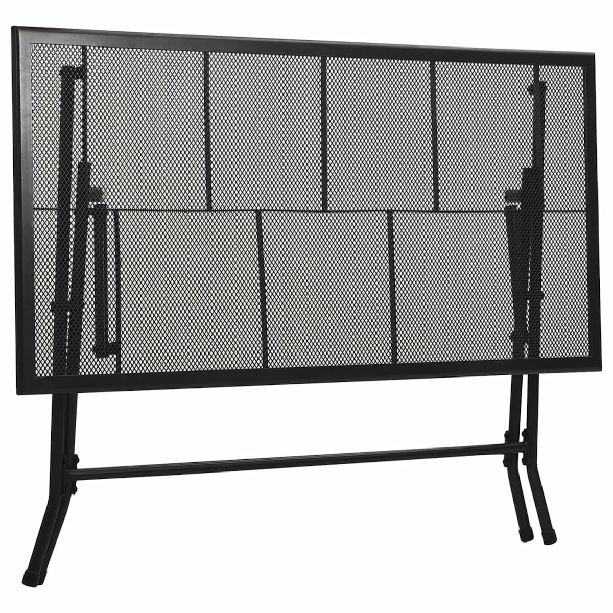 7 Piece Garden Dining Set Steel Anthracite