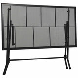 7 Piece Garden Dining Set Steel Anthracite