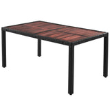 7-Piece Outdoor Patio Dining Set, PE Rattan Wicker Table and Chairs Set
