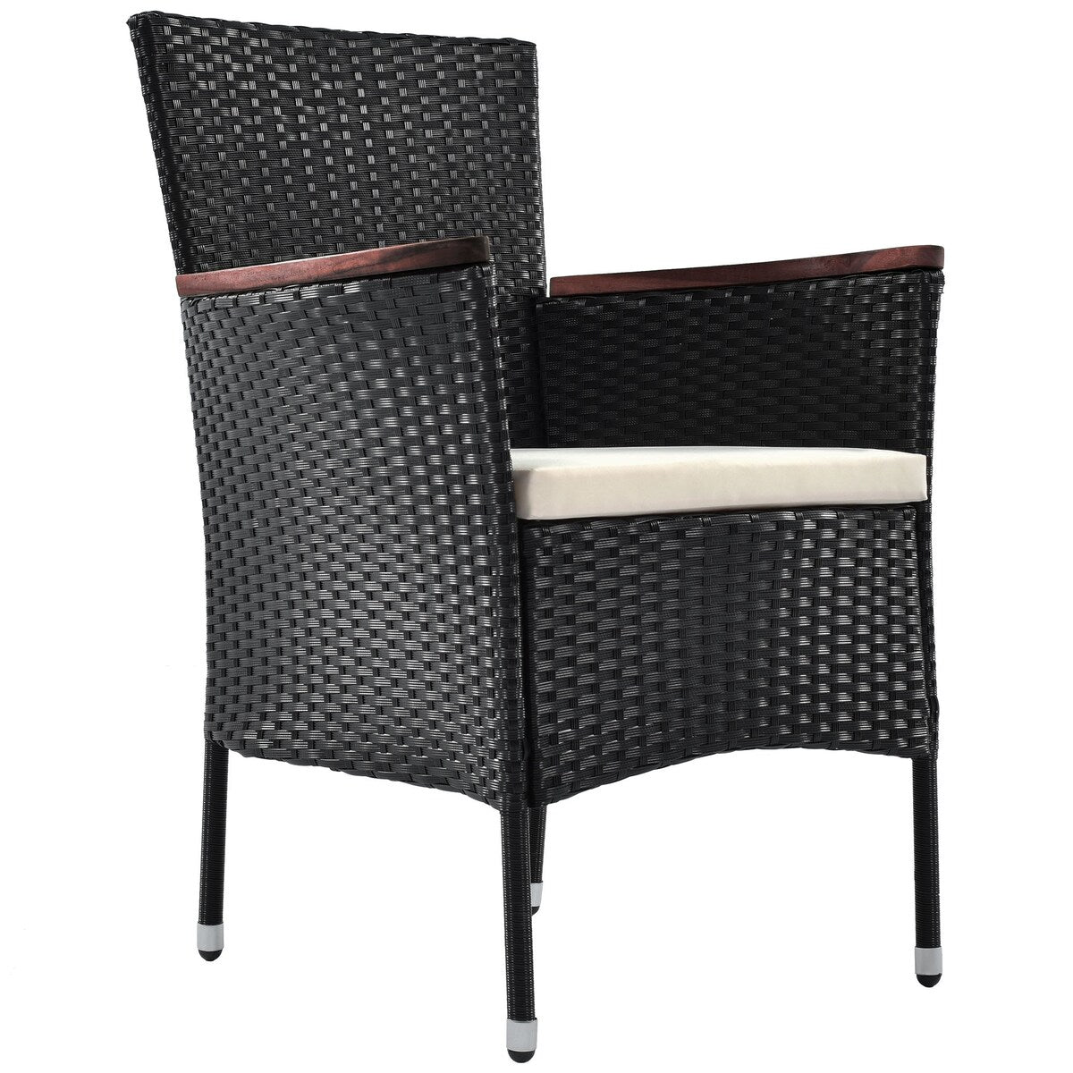 7-Piece Outdoor Patio Dining Set, PE Rattan Wicker Table and Chairs Set