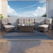 Gymojoy 7 Piece Outdoor Sofa Swivel Rocker Chairs Set