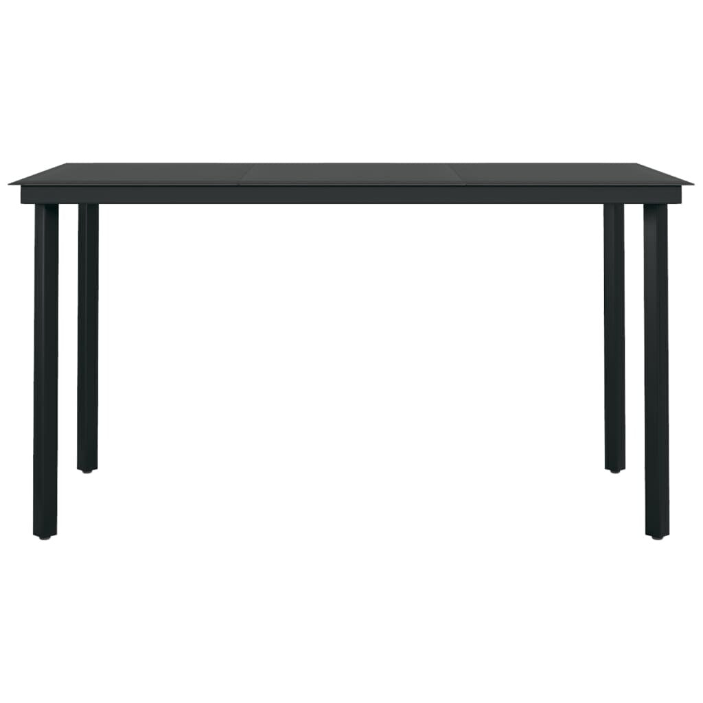 7 Piece Patio Dining Set Dark Gray