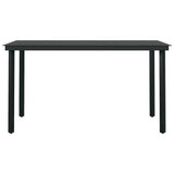 7 Piece Patio Dining Set Dark Gray