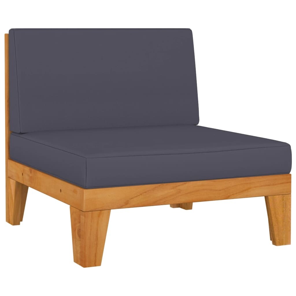 7 Piece Patio Lounge Set with Cushions Solid Acacia Wood