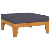 7 Piece Patio Lounge Set with Cushions Solid Acacia Wood