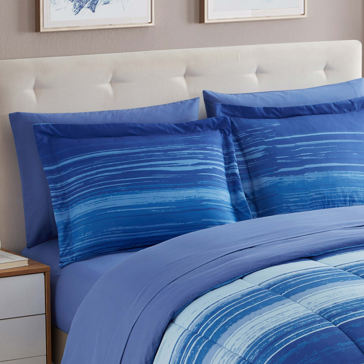 7-Piece Printed Bed in a Bag Comforter and Sheet Sets