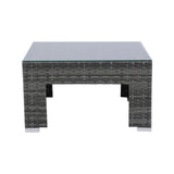 7-Piece Rattan Patio Sofa Set with Canopy