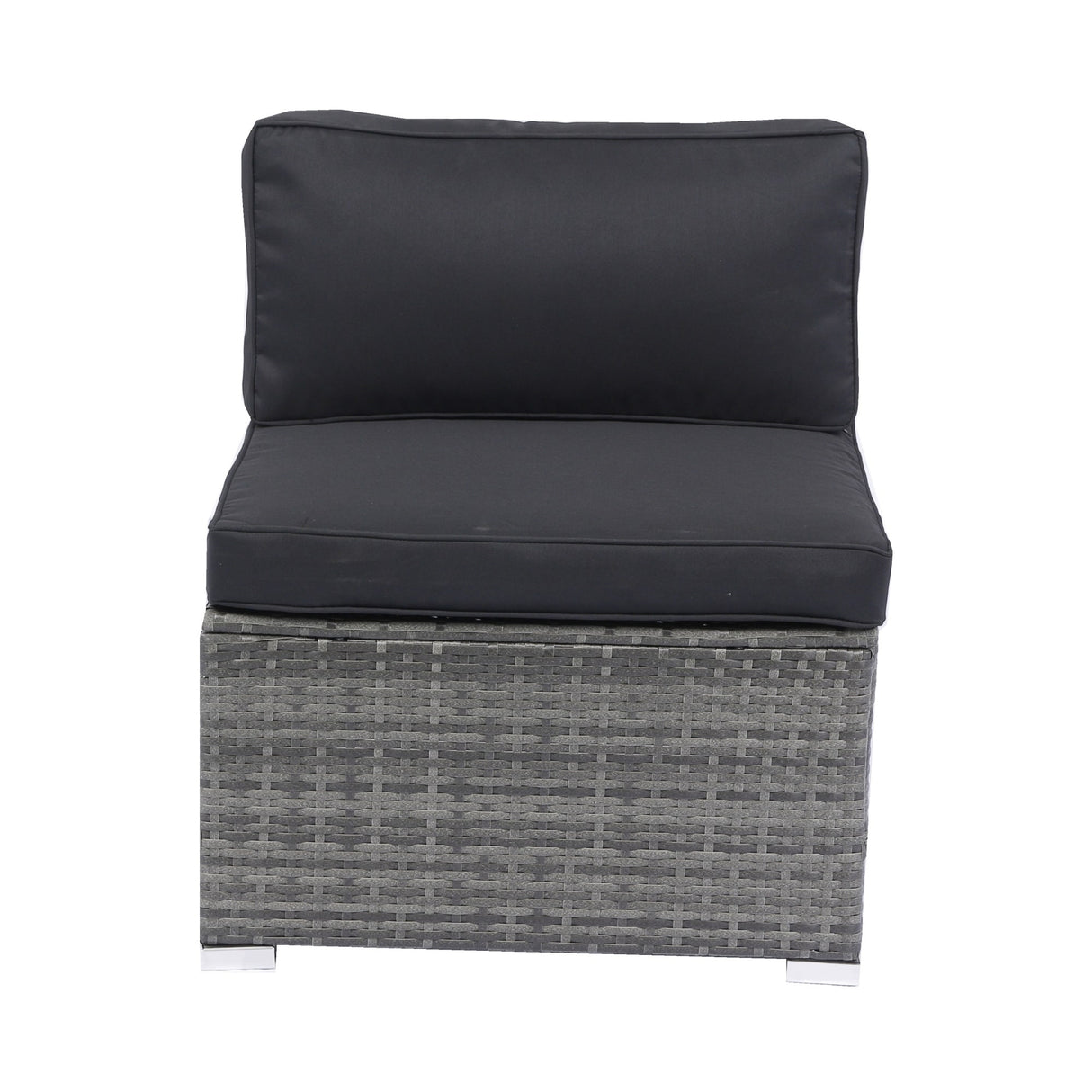 7-Piece Rattan Patio Sofa Set with Canopy