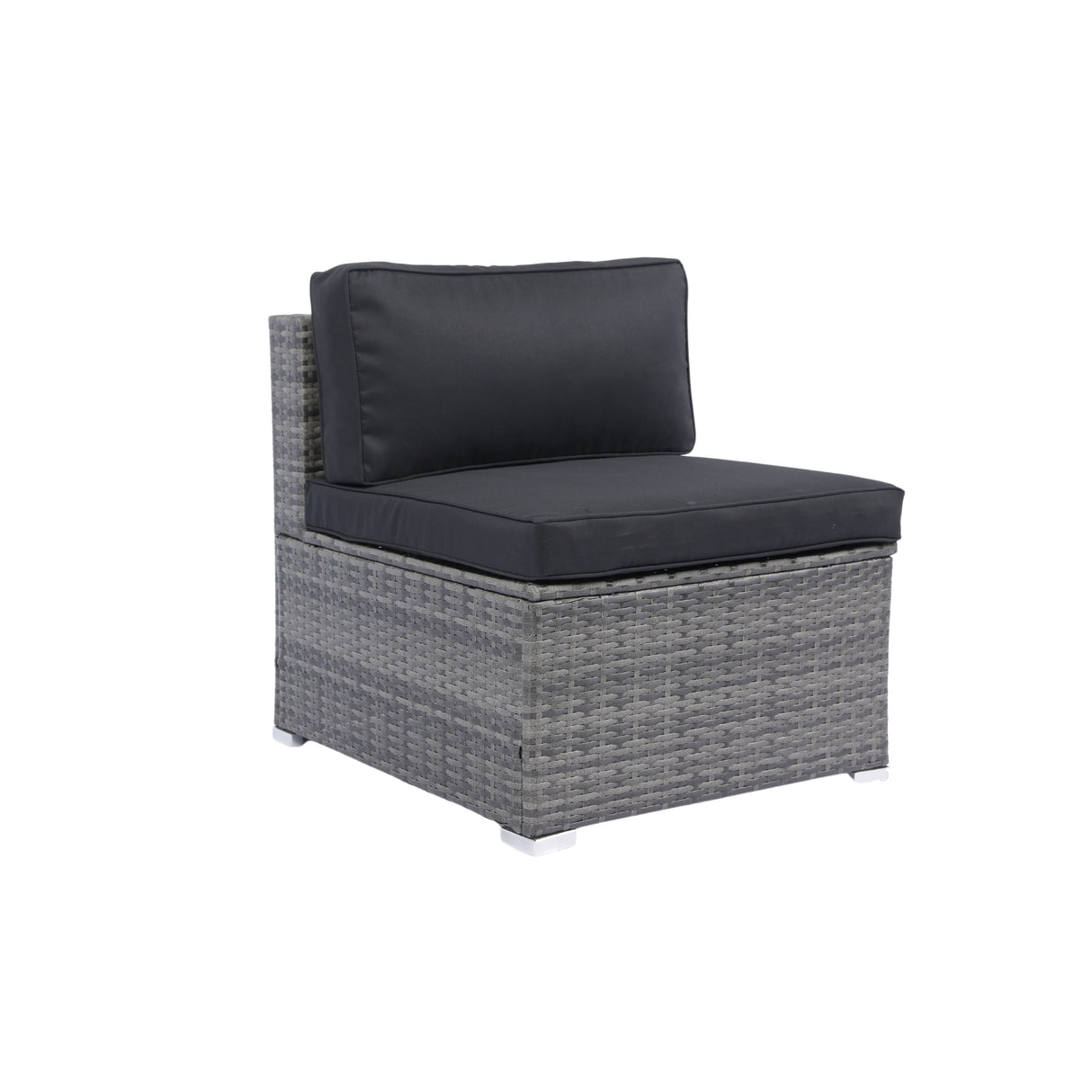 7-Piece Rattan Patio Sofa Set with Canopy