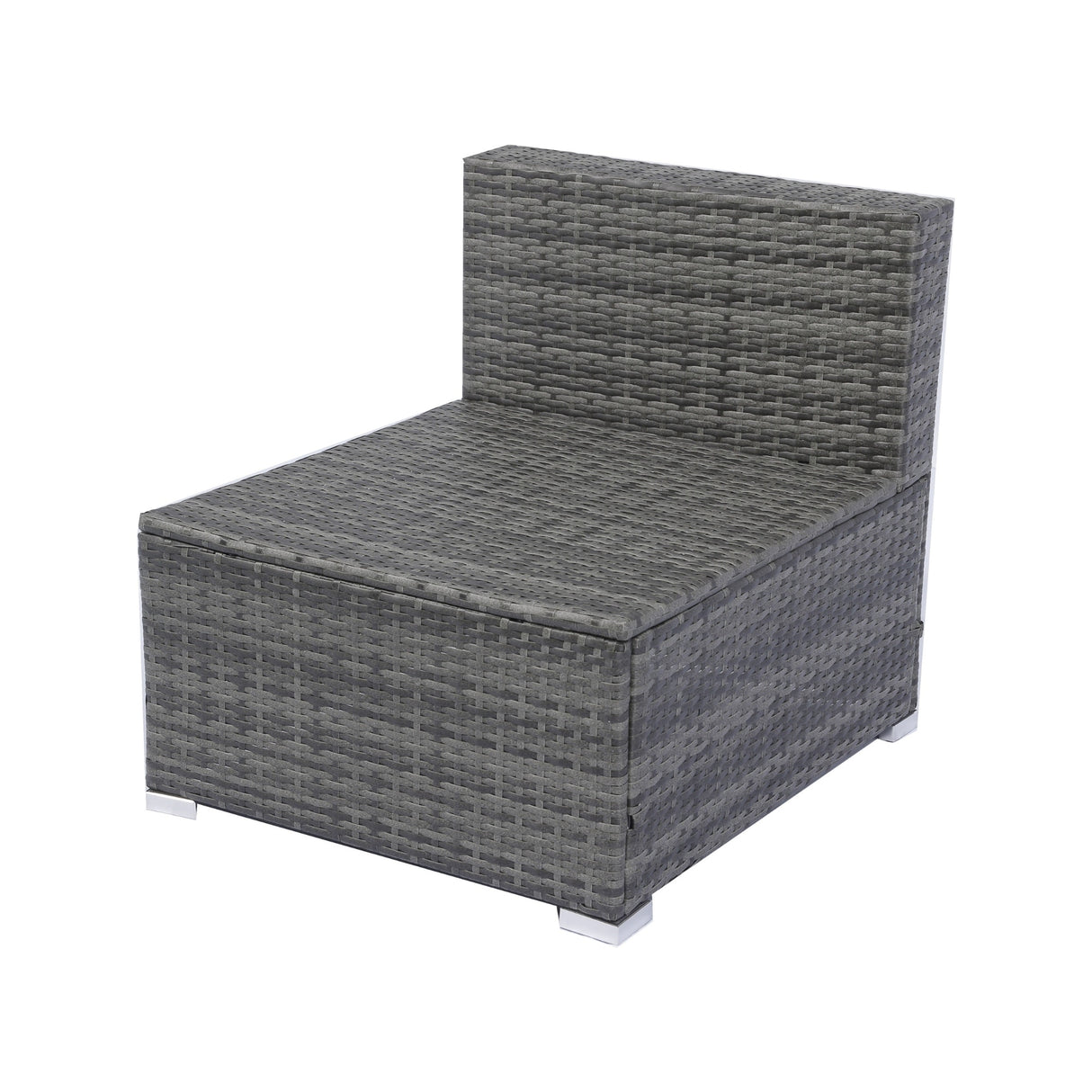 7-Piece Rattan Patio Sofa Set with Canopy