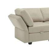 7 Piece Sofa Set with One 3-Seater Sofa and Two 2 Loveseats