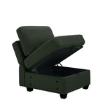 7 Piece Sofa Set with One 3-Seater Sofa and Two 2 Loveseats
