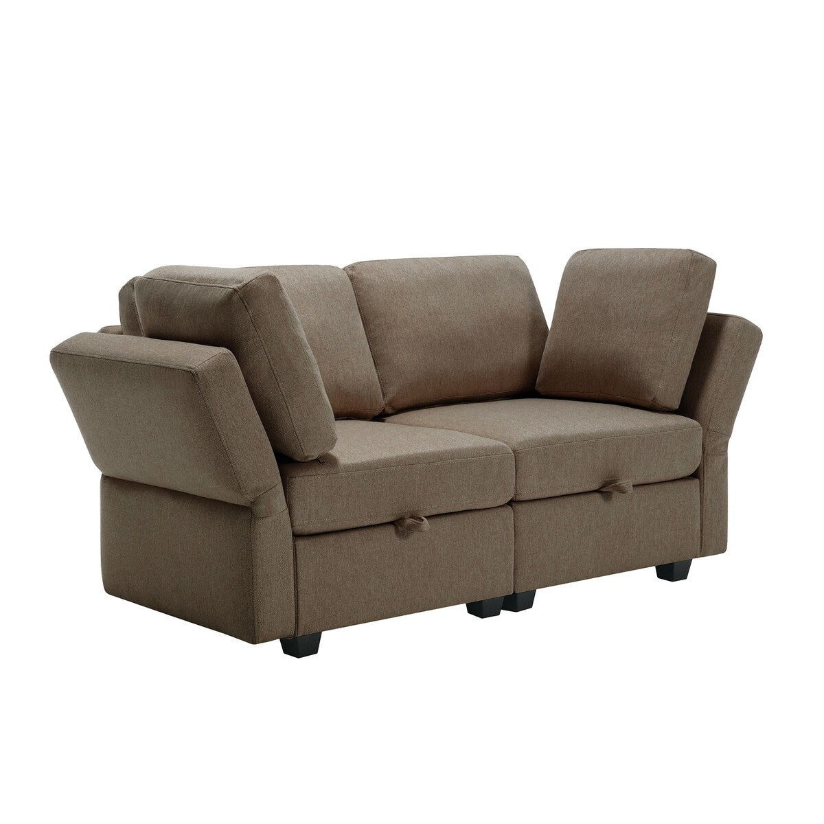 7 Piece Sofa Set with One 3-Seater Sofa and Two 2 Loveseats
