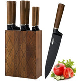 7-Pieces Kitchen Knife Set with Wooden Block