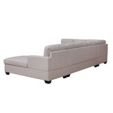 7 Seats Modern Large Upholstered U-Shape Sectional Sofa, Extra Wide Chaise Lounge Couch, with High-Density Sponge Cushion