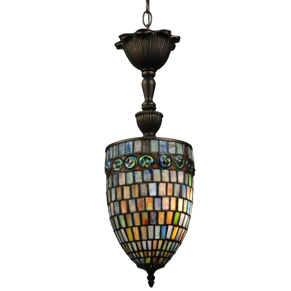7"W Belted Turtleback Mini Pendant