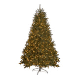 7-foot Fraser Fir Pre-Lit String Light or Unlit Hinged Artificial Christmas Tree by Christopher Knight Home