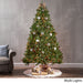 7-foot Fraser Fir Pre-Lit String Light or Unlit Hinged Artificial Christmas Tree by Christopher Knight Home
