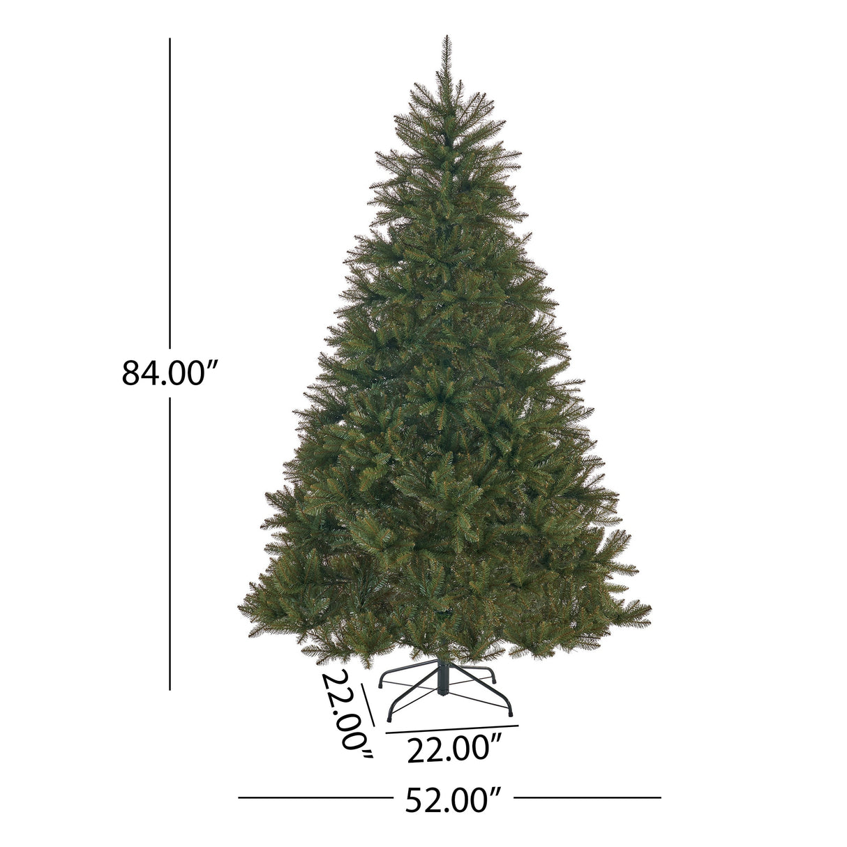 7-foot Fraser Fir Pre-Lit String Light or Unlit Hinged Artificial Christmas Tree by Christopher Knight Home