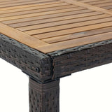 7 piece Outdoor Patio Wicker Dining Set Patio Wicker Furniture Dining Set