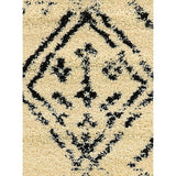 7 x 5 Feet Aztac Pattern Polypropylene Power Loomed Rug, Beige and Black - 5'3 x 7'7