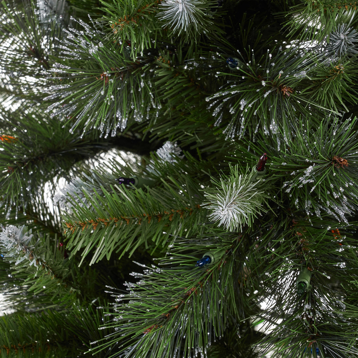 7.5-ft Spruce Pre-Lit or Unlit Artificial Christmas Tree with Glitter Branches Red Berries Pinecones by Christopher Knight Home