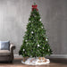 7.5-ft Spruce Pre-Lit or Unlit Artificial Christmas Tree with Frosted Branches Red Berries Pinecones by Christopher Knight Home