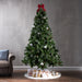 7.5-ft Spruce Pre-Lit or Unlit Artificial Christmas Tree with Glitter Branches Red Berries Pinecones by Christopher Knight Home