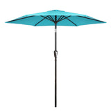 7.5" Patio Umbrella Outdoor Table Market Umbrella with Push Button Tilt and Crank