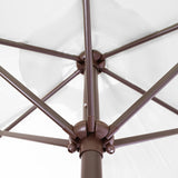 7.5" Patio Umbrella Outdoor Table Market Umbrella with Push Button Tilt and Crank