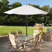 7.5" Patio Umbrella Outdoor Table Market Umbrella with Push Button Tilt and Crank